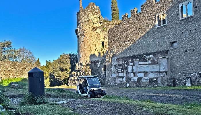 via appia antica and catacombs by golf cart
